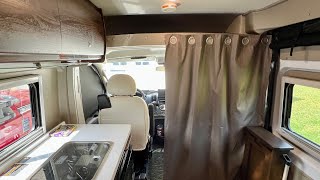 2021 Winnebago Travato ￼K  Ram Promaster  Curtain Install vanlife [upl. by Nohtanoj]