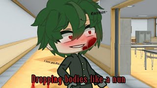 Dropping bodies like a nun MEME  Yandere Deku AU  BNHA x Yandere Simulator  ⚠️Blood⚠️ [upl. by Boru]