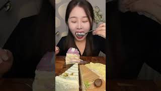 Fast desset mukbang Fast Eating Show Challenge mukbang fasteater funny cakeeatingchallenge [upl. by Madison]