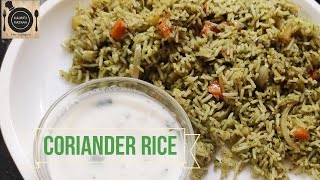 CORRIANDER RICE RECIPE [upl. by Barnard550]