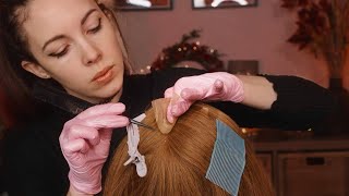 ASMR Satisfying Scalp Check amp Healing Scalp Treatment 😴 [upl. by Otrebliw258]