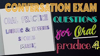 Questions for Spanish Oral Practice Leisure amp Hobbies Sports Music [upl. by Nirrek]