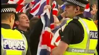 Rival referendum campaign supporters clash in Glasgow [upl. by Neysa]