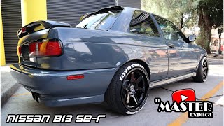 Nissan B13 SR20 Custom By Master Tsuru Tuning Te37 [upl. by Aikehs548]