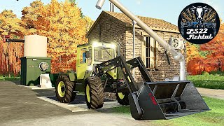 LS22 Fichtal 96  Neue Halle  Kalkproduktion am HOF  Feldarbeit wartet  FARMING SIMULATOR 22 [upl. by Dyol]