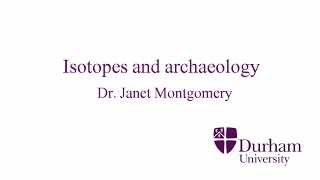 Isotopes and archaeology [upl. by Barrada]