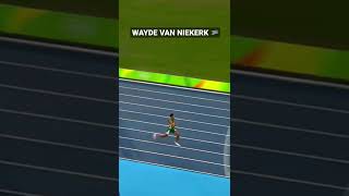 400m World Record Wayde Van Niekerk  4303 shorts [upl. by Flatto]