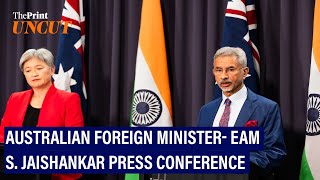 S Jaishankars attack at Canada during press conference with Australian Foreign Minister Full [upl. by Aryan]