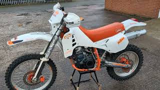 1990 KTM 600 LC4 DESERT EDITION Walkaround amp Test Ride [upl. by Rexford]