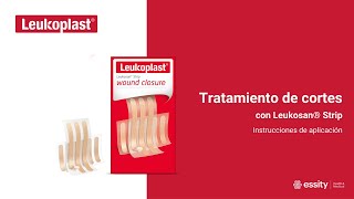 Leukoplast  Tratamiento de cortes con Leukosan Strip [upl. by Yragerg569]