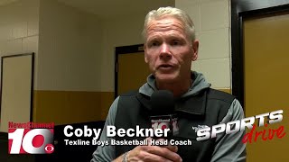 VIDEO Texline boys basketball head coach Coby Beckner talks about Monday night’s win over Nazare [upl. by Hospers513]