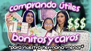 COMPRAMOS LOS UTILES MAS BONITOS PARA NUESTRA HERMANITA 😎💸 GEMELAS ORTEGA [upl. by Magbie]