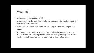 Interlocutory Order vinodhan150 [upl. by Meer]