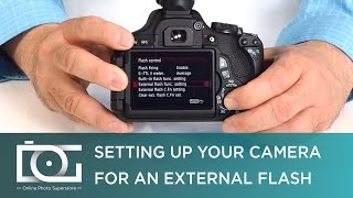 TUTORIAL  Camera Set Up for External Speedlite Flashes for CANON DSLRs  Video [upl. by Ruddie994]