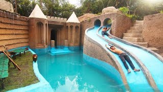 My Summer Holiday 155 Days Building 1M Dollars Water Slide Park into Underground Swimming Pool House [upl. by Addam126]