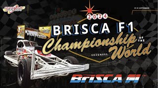 2024 BriSCA F1 Stock Car Championship of the World Skegvegas 13th 14th 15th September [upl. by Nniw]