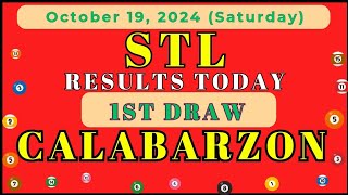 STL RESULTS TODAY CALABARZON OCTOBER 19 20241st DRAW RESULTSCAVITELAGUNA BATANGASRIZALQUEZON [upl. by Selegna]