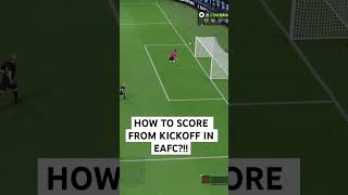 HOW TO SCORE FROM KICKOFF IN EAFC fifa easportfc easportsfifa football easportsfc ultimateteam [upl. by Landis165]