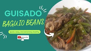 BAGUIO BEANS RECIPE [upl. by Feune260]