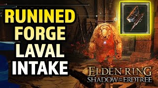 Elden Ring  Ruined Forge Lava Intake Walkthrough  How to get Anvil Hammer [upl. by Alledi]