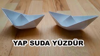 Kağıttan Gemi Yapımı   Çok kolay [upl. by Regnig535]