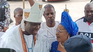 FUNMI ARAGBAYE EXCITED AS OONI OF IFE HONOURS HER IN IBADAN [upl. by Alejoa]