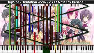 Black MIDI fripSide  Hesitation Snow 【ピアノソロアレンジ】 77777 Notes [upl. by Eerolam]