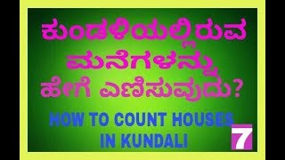 ಕುಂಡಲಿಯಲ್ಲಿ ಇರುವ ಮನೆಗಳನ್ನು ಎನಿಸುವುದುhow to count houses in kundali [upl. by Annhej846]