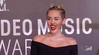 Miley Cyrus Reveals Why She Sticks Her Tongue Out [upl. by Alvar944]