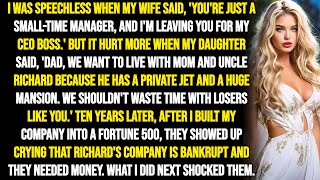 Revenge How I Watched My GoldDigger Wife amp Ungrateful Kids Cry After Their Rich CEO Lost Everything [upl. by Aikas920]