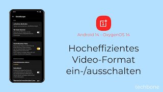 Hocheffizientes VideoFormat einschalten oder ausschalten  OnePlus Android 14  OxygenOS 14 [upl. by Dinny4]