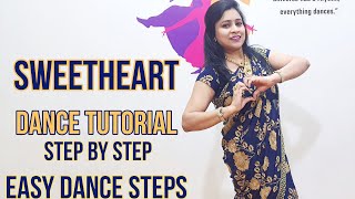 SWEETHEART DANCE TUTORIAL STEP BY STEP EASY DANCE STEPS WEDDING CHOREOGRAPHY [upl. by Nocaed]