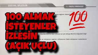 7Sınıf Sosyal Bilgiler 2Dönem 1Yazılı [upl. by Naehgem]