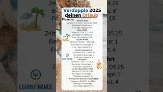 Speichere dieses Video für 2025 ab ✅urlaub flüge urlaubsziele feiertag ferien freiertag meer [upl. by Behlke424]