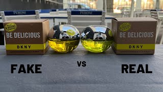 Fake vs Real DKNY Be Delicious EDP Perfume [upl. by Dimah]