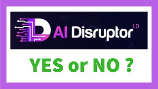 AI Disruptor 10 Review  How Does AI Disruptor Work [upl. by Zelazny]