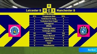 MAN CITY VS LEICESTER  EFOOTBALL 2025 [upl. by Enalda659]