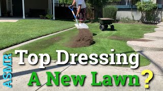 How to Top Dress a New Lawn  Real Time [upl. by Abroms177]