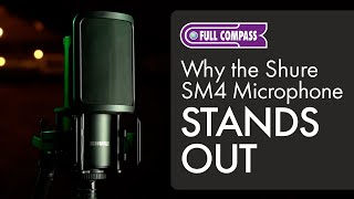 Why the Shure SM4 Microphone Stands Out  Full Review [upl. by Ailes]