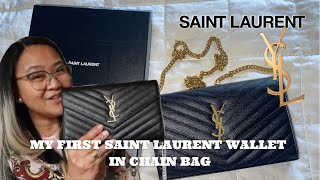 CASSANDRE SAINT LAURENT MATELASSÉ CHAIN WALLET UNBOXING  Team Hakansson Official [upl. by Apur946]