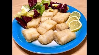 Baccalà Fritto Ricetta Gustosa e SuperFacile  Fried Codfish Tasty and SuperEasy Recipe [upl. by Bebe]