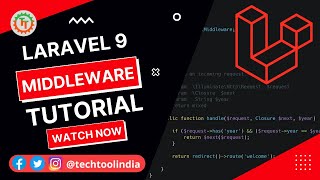 Laravel Middleware  A Complete Tutorial [upl. by Ekoorb]