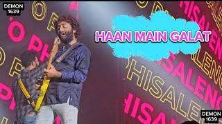 Arijit Singh – HAAN MAIN GALAT Live in Indoor Stadium Singapore 2023 [upl. by Elnora]