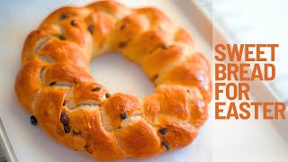 How to make Delicious Sweet Bread for Easter  Sweet Easter Bread Recipe  Italian Easter Bread [upl. by Tallula]