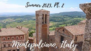 Montepulciano Italy  Summer 2023 pt 2 De Ricci Winery and Palazzo Views [upl. by Masry]