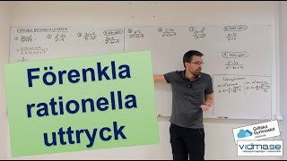 Matematik 3 FÖRENKLA RATIONELLA UTTRYCK enkla och svåra [upl. by Anig916]