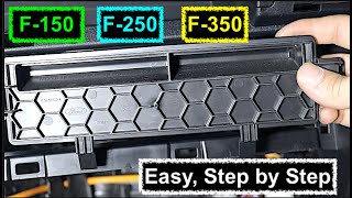 202022 F250 Cabin Air Filter Replacement  Simple DIY Instruction [upl. by Anemolihp]