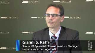 Aktives Sourcing bei Helsana  Interview mit Gianni Raffi [upl. by Allemat684]