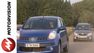 Nissan Note vs Skoda Roomster [upl. by Henrique]