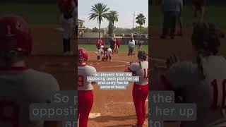 Watch how a softball team reacts to injured rival who hits grand slam  Humankind Shorts [upl. by Concordia]